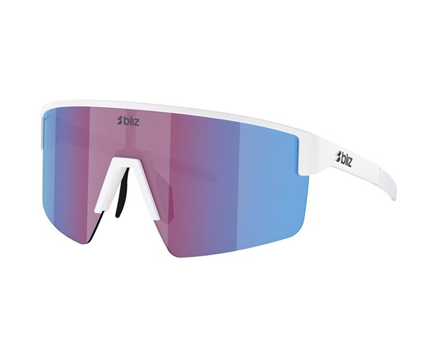 Cykelbriller Bliz P004S Matte White-Rose/Violet Mirror Blue