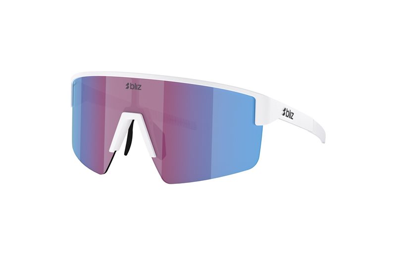Cykelbriller Bliz P004S Matte White-Rose/Violet Mirror Blue
