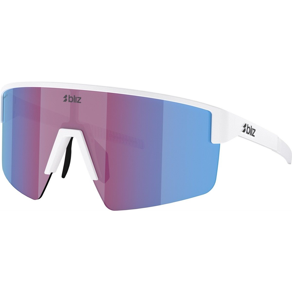 Sykkelbriller Bliz P004S Matte White Rose Violet Mirror Blue Fra BLIZ sykkelbriller-bliz-p004s-matte-white-rose-violet-mirror-blue-fra-bliz