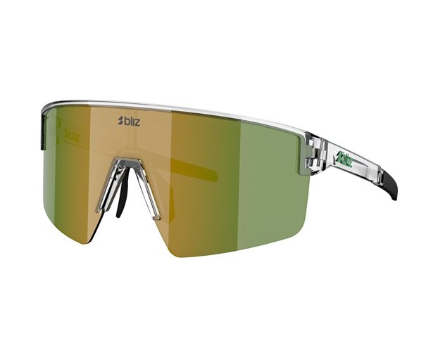 Cykelbriller Bliz P004S Transparent White-Green