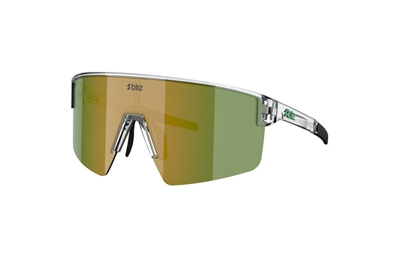 Cykelglasögon Bliz P004S Transparent White-Green