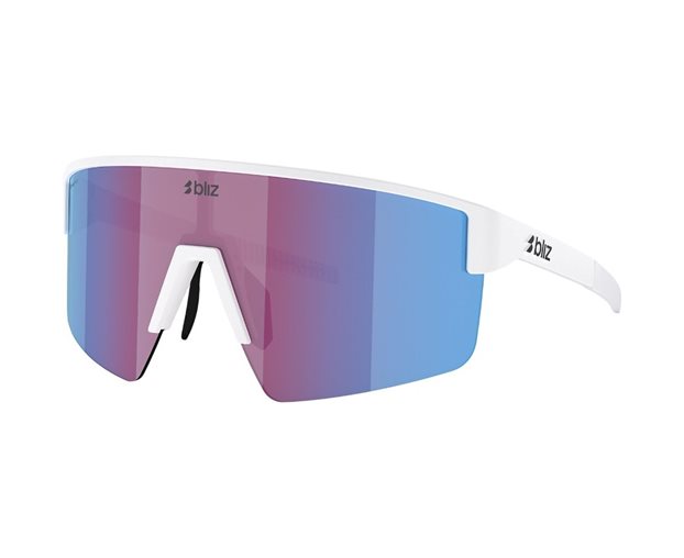 Cykelbriller Bliz P004 Matte White-Rose/Violet Mirror Blue