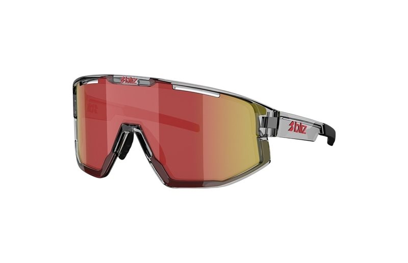 Cykelbriller Bliz Vision Transparent Dark Grey-Red
