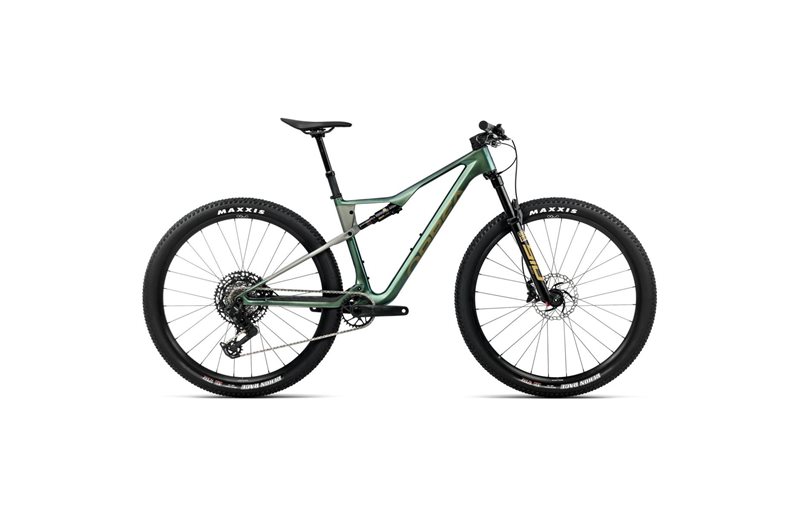 Fulldempet MTB Orbea Oiz M21 AXS S1000 Seaweed Carbon View/Spaceship Green