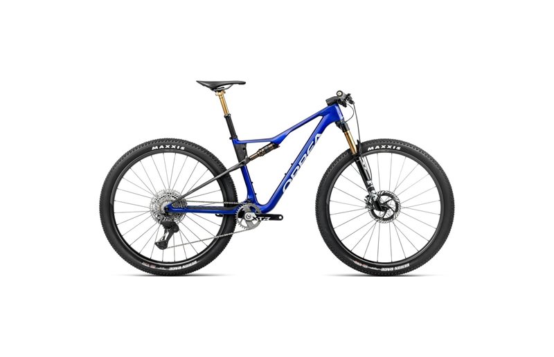 Fulldempet MTB Orbea Oiz M-Team Factory XTR Di2 Cobalt Blue/Carbon Raw