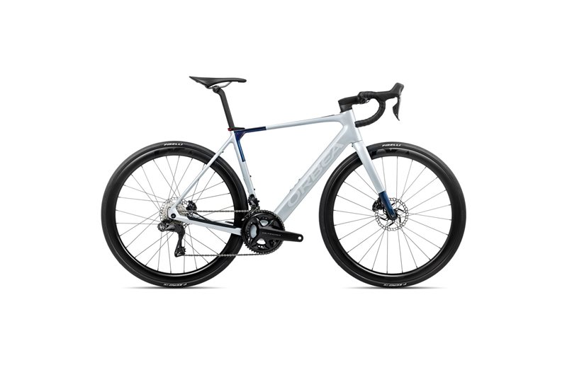 Maantie sähköpyörä Orbea Gain M20i 353Wh Ultegra Di2 Halo Silver/Blue Carbon View