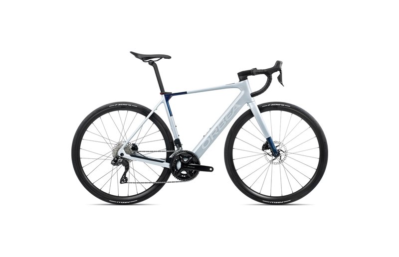 Maantie sähköpyörä Orbea Gain M30i 353Wh 105 Di2 Halo Silver/Blue Carbon View