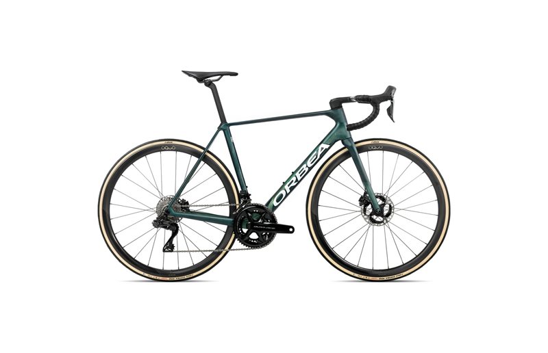 Racercykel Orbea Orca M10iLTD PWR Dura-Ace Di2 Escape Green/Carbon View Matt