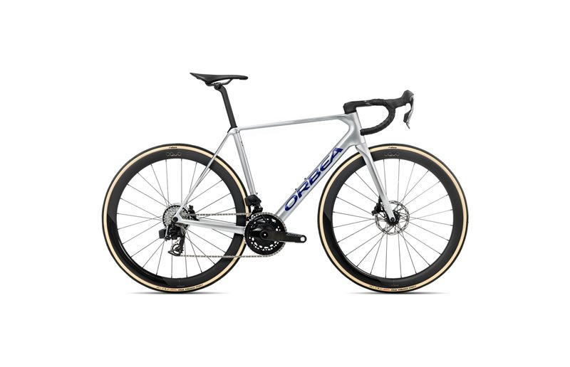 Racercykel Orbea Orca M21eLTD PWR Force AXS Spark Silver/Titain Grey