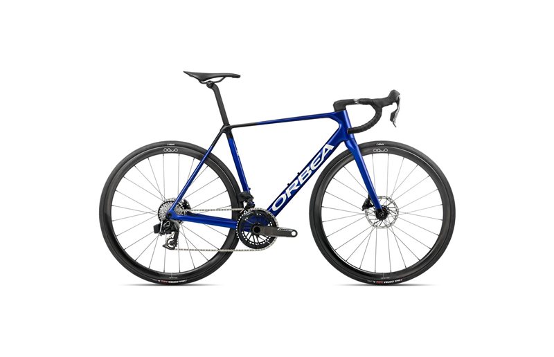 Racercykel Orbea Orca M21eTeam Force AXS Cobalt Blue/Carbon Raw