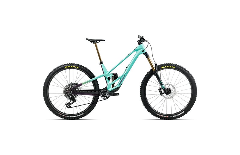 Enduro MTB Orbea Rallon E-LTD AXS 442CS Aloha Green/Fantasy Purple Carbon View