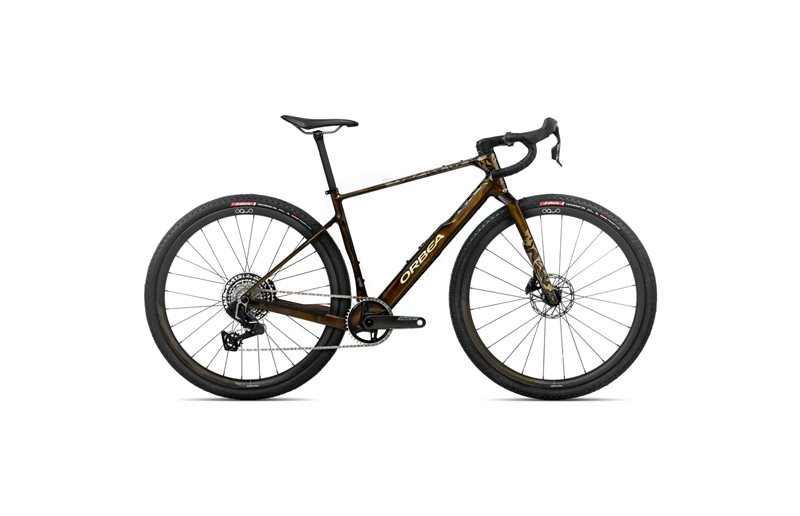 Gravelbike Orbea Terra M21eTeam 1X Force AXS Caramel Carbon View