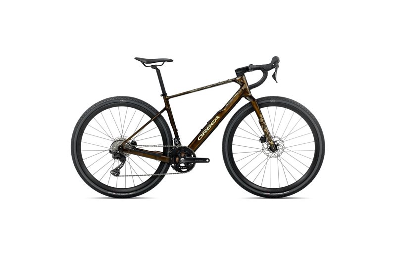 Gravel pyörä Orbea Terra M30Team GRX Caramel Carbon View