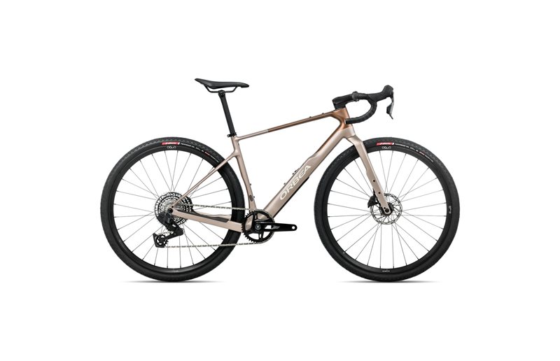 Gravel pyörä Orbea Terra M31eTeam 1X Rival AXS Nickel/Met Cinnamon