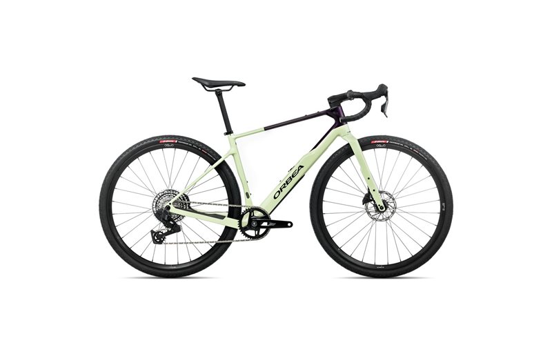 Gravelbike Orbea Terra M31eTeam 1X Rival AXS Acid Gum/Fantasy Purple Carbon View