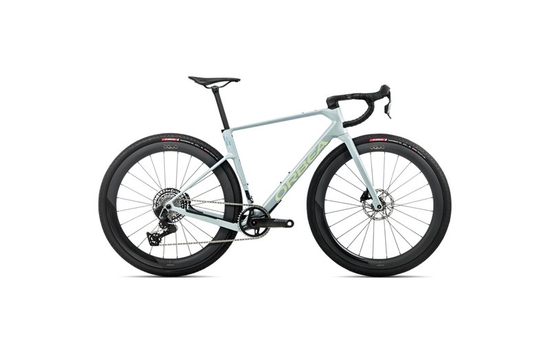 Gravelbike Orbea Terra Race M21eLTD 1X Force AXS Frozen Concrete