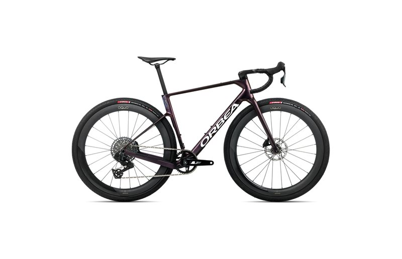 Gravelbike Orbea Terra Race M31eLTD 1X Rival AXS Sunset Carbon View