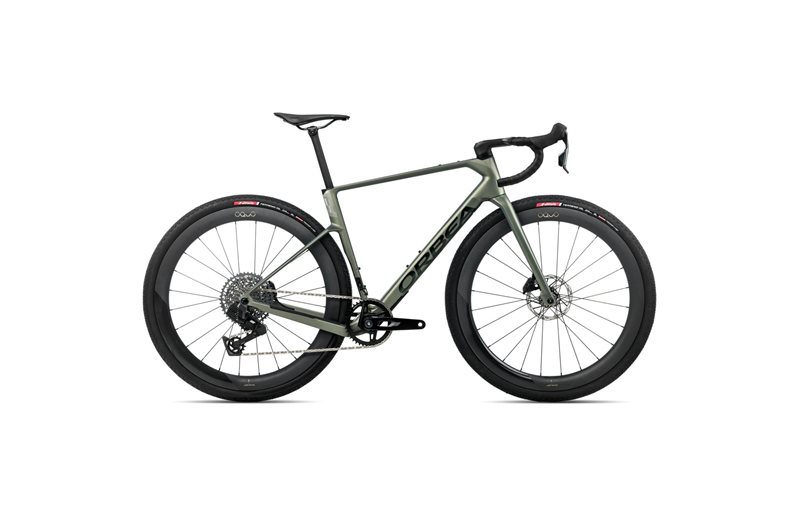 Gravelbike Orbea Terra Race M31eLTD 1X Rival AXS Spaceship Green