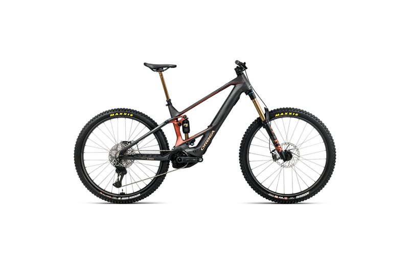 El MTB Orbea Wild M-LTD Mullet 600Wh XTR Di2 Diamond Carbon View/Mars Red