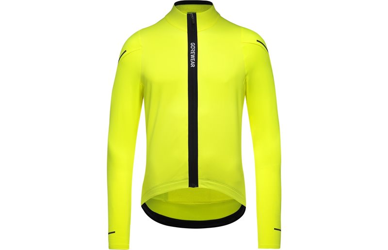 Pyöräilypaita GoreWear Spinshift Thermo LS Jersey Mens Neon Yellow