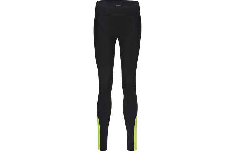 Cykelbyxor GoreWear Swiftride Thermo Tights Womens Black/Neon Yellow