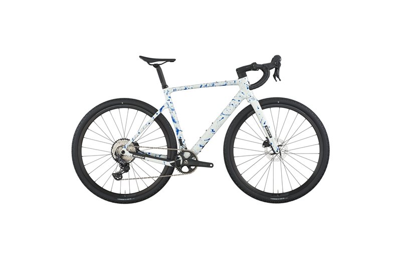 Gravel pyörä Scott Addict Gravel 30 White/Splatter Blue