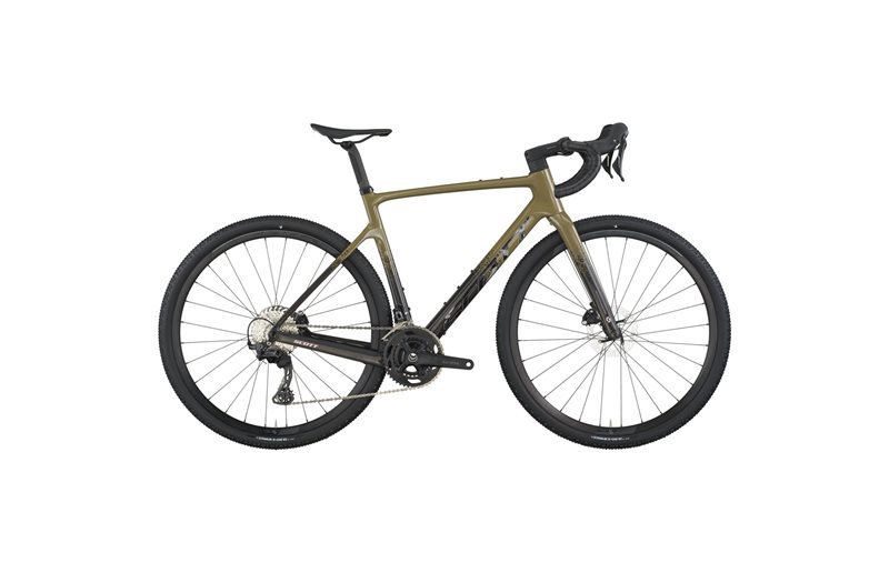 Gravel pyörä Scott Addict Gravel 40 Kaki Green/Carbon Black