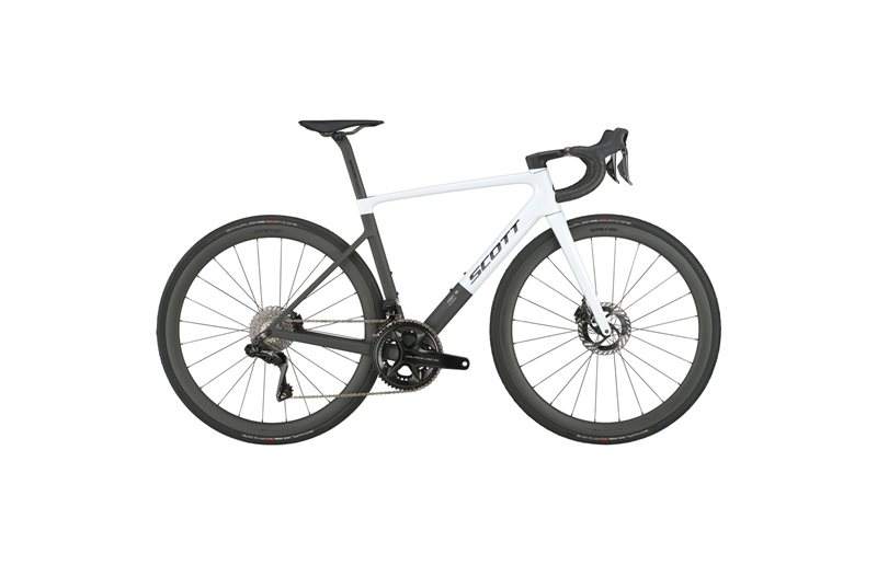 Maantiepyörä Scott Addict RC Pro Cumulus White/Carbon Black