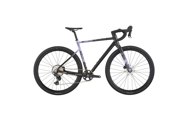 Gravel pyörä Scott Speedster Gravel 10 Carbon Black/Tulip Purple