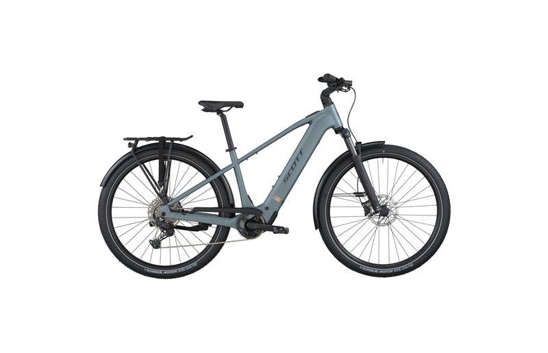 Hybridcykel el Scott Sub Sport 20 Hematite Blue