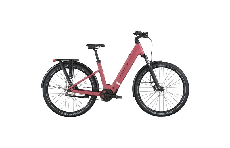 Hybridcykel el Scott Sub Tour 10 Wave Magenta Red