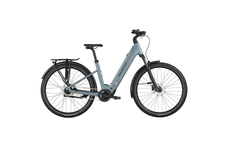 Hybridcykel el Scott Sub Tour 40 Wave Hematite Blue