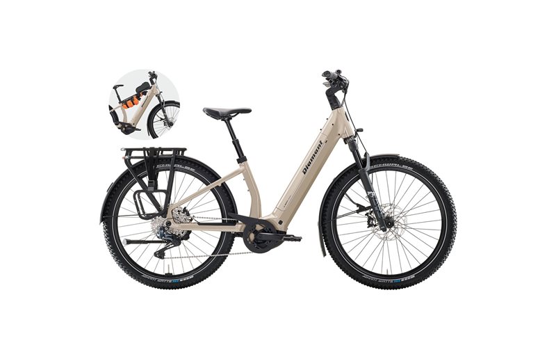 Elcykel Diamant Suvea Trip Pro 600Wh Lehmbeige