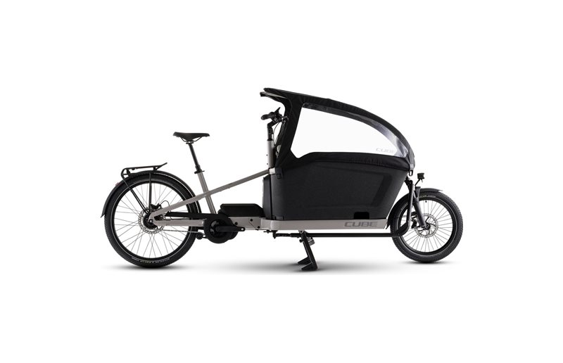 Lådcykel el Cube Cargo Hybrid Comfort Pro Family 800 Oatgrey/Reflex ONESIZE