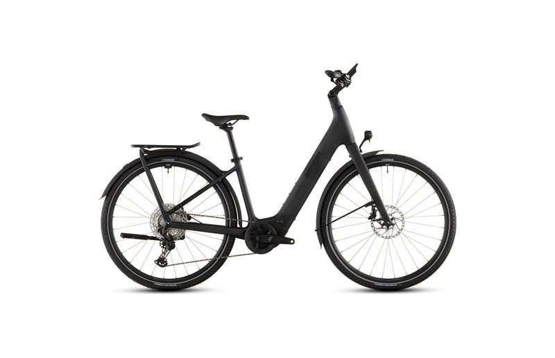 Hybridcykel el Cube Kathmandu Hybrid C:62 SLX 400X Low Liquidblack/Bluedust