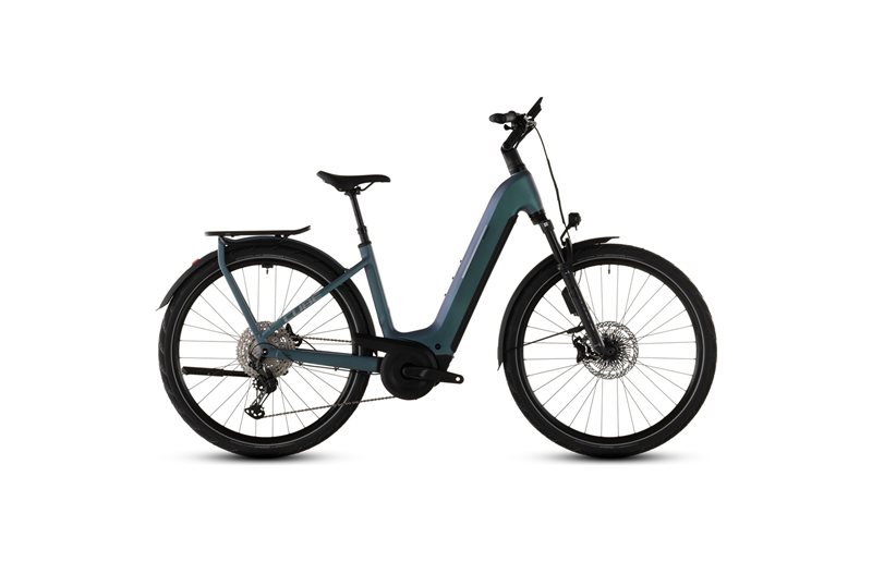 Hybridcykel el Cube Kathmandu Hybrid EXC 800 Low Smaragdgrey/Prism