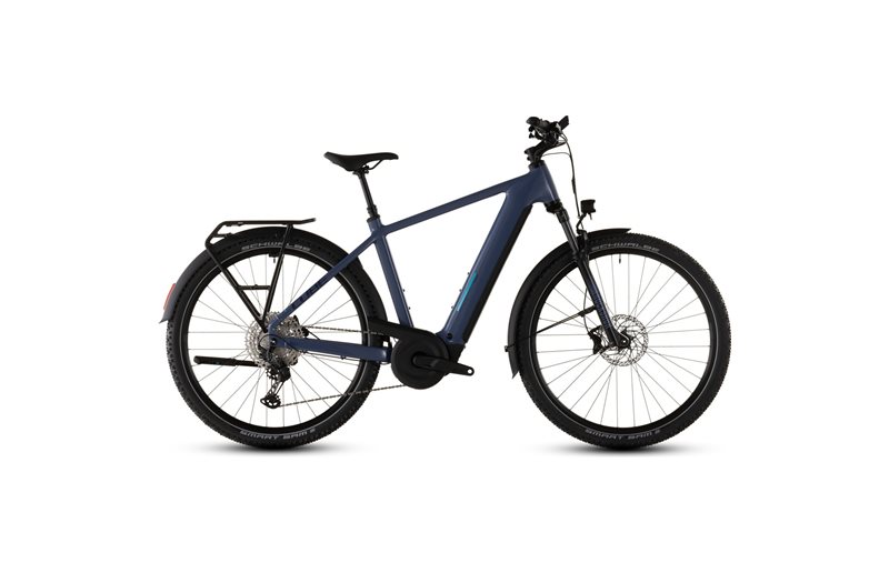 Hybridcykel el Cube Nuride Hybrid EXC 800 Jeansblue/Blue