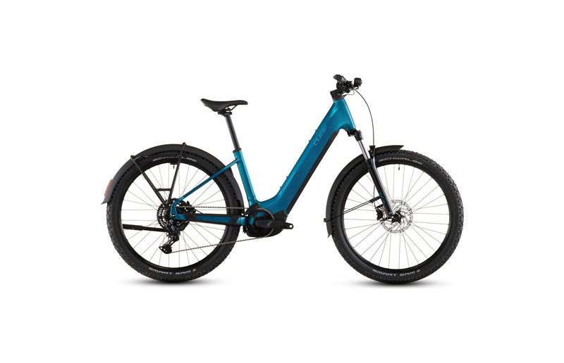 Sähkömaastopyörä Cube Reaction Hybrid Performance 600 FE Low Electricblue/Dazzle