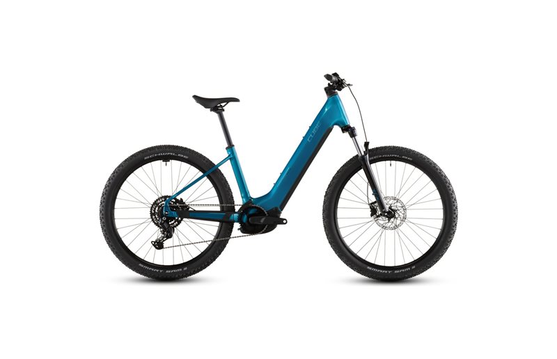 El MTB Cube Reaction Hybrid Performance 600 Low Electricblue/Dazzle