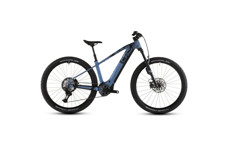 El MTB Cube Reaction Hybrid SLT 800 Hazeblue/Fume