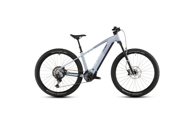 El MTB Cube Reaction Hybrid SLX 800 Gauzegrey/Iceblue