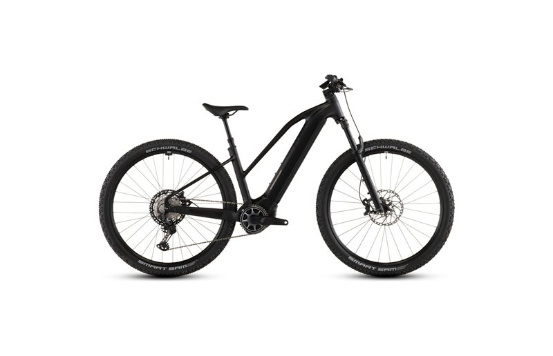 El MTB Cube Reaction Hybrid SLX 800 Mid Silverdust/Chrome