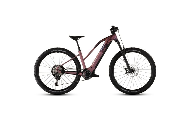 El MTB Cube Reaction Hybrid SLX 800 Mid Shiftblush/Art