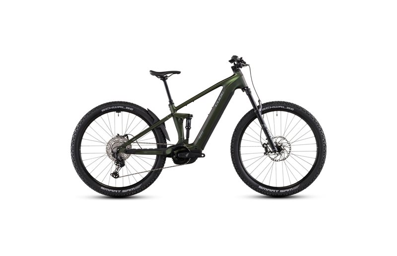 El MTB Cube Stereo Hybrid ONE22 SLX 800 Stellar/Green