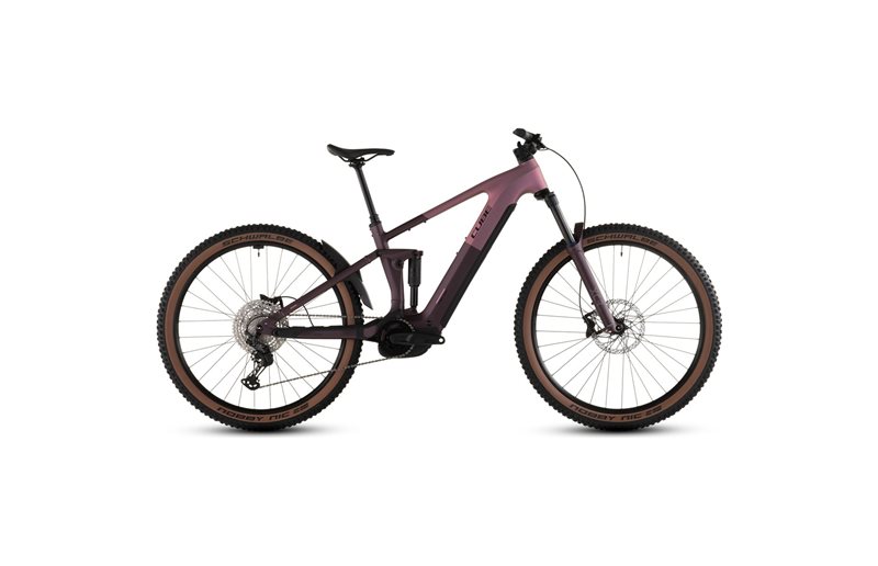 El MTB Cube Stereo Hybrid ONE44 Pro 800 Shiftblush/Raisin