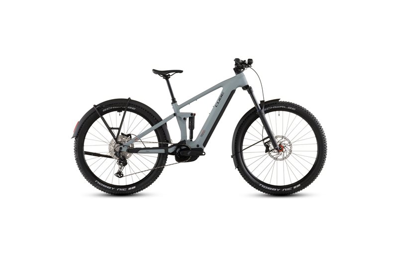 El MTB Cube Stereo Hybrid ONE44 Pro 800 FE Vulcan/Orange