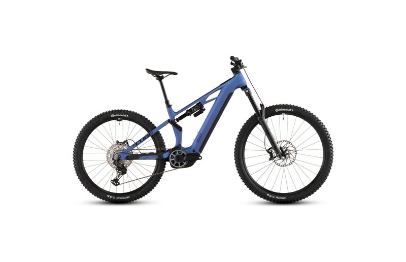 El MTB Cube Stereo Hybrid ONE77 HPC SLX 800 Blueiris/Black