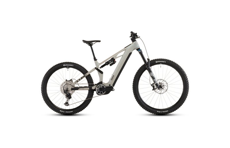 El MTB Cube Stereo Hybrid ONE77 HPC SLX 800 Glintsand/Black