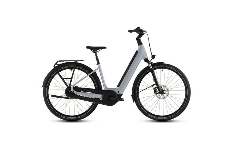 Hybridcykel el Cube Supreme Hybrid Comfort ONE 600 Low Foggrey/Reflex