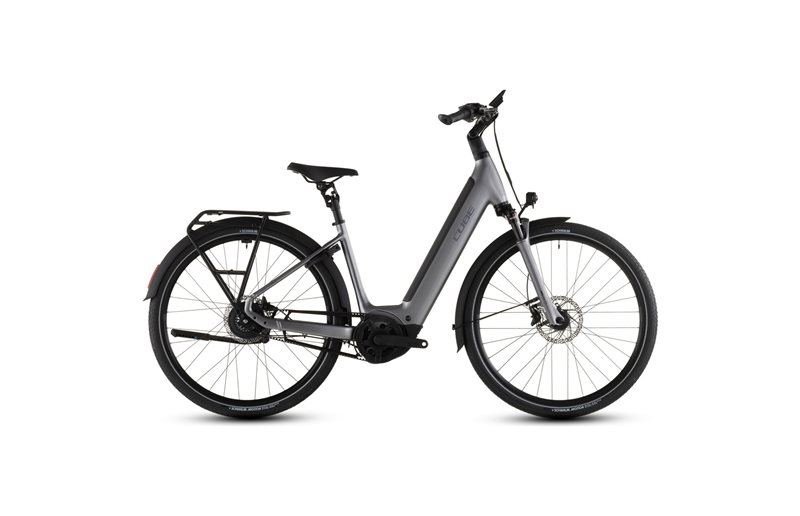 Hybridcykel el Cube Supreme Hybrid Deluxe Pro 600 Low Quicksilver/Grey